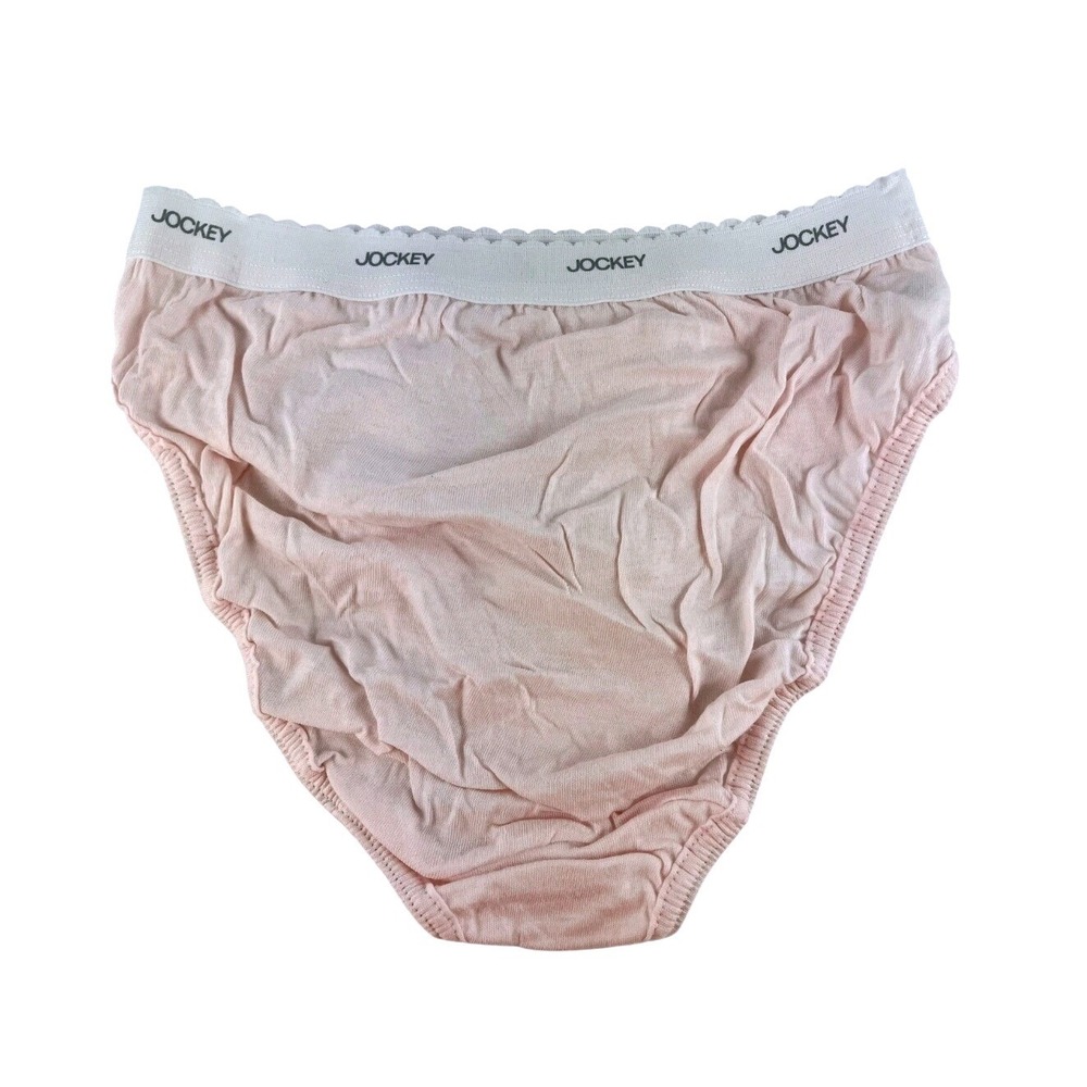 Jockey Girls Classics Pink French Cut Panties 100% Cotton Vintage 1998 XL 16-18 - Picture 3 of 6